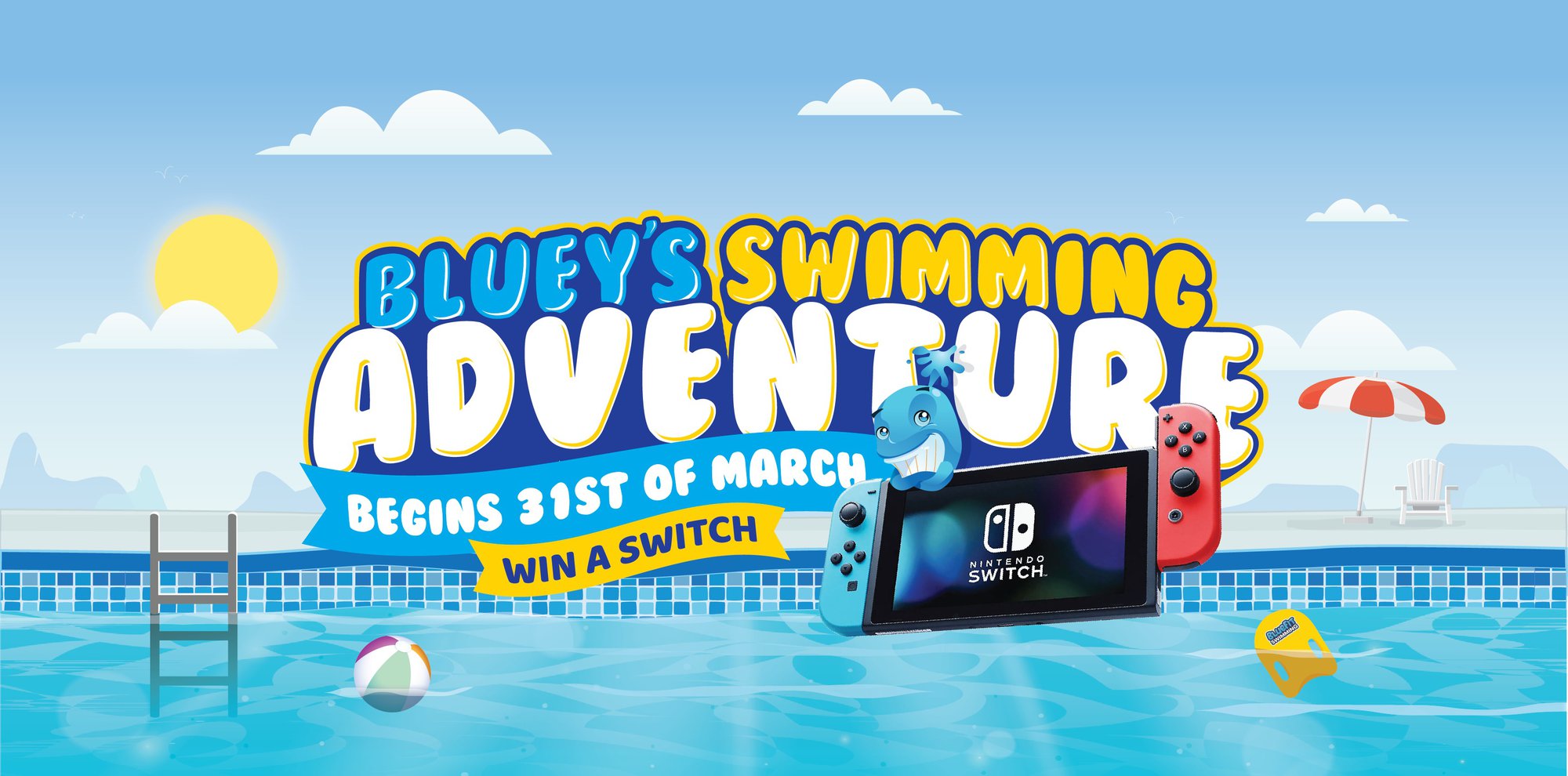 BLUEY’S SWIMMING ADVENTURE 2026 cover